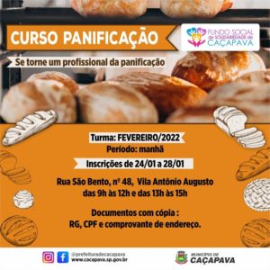 curso de Panificação