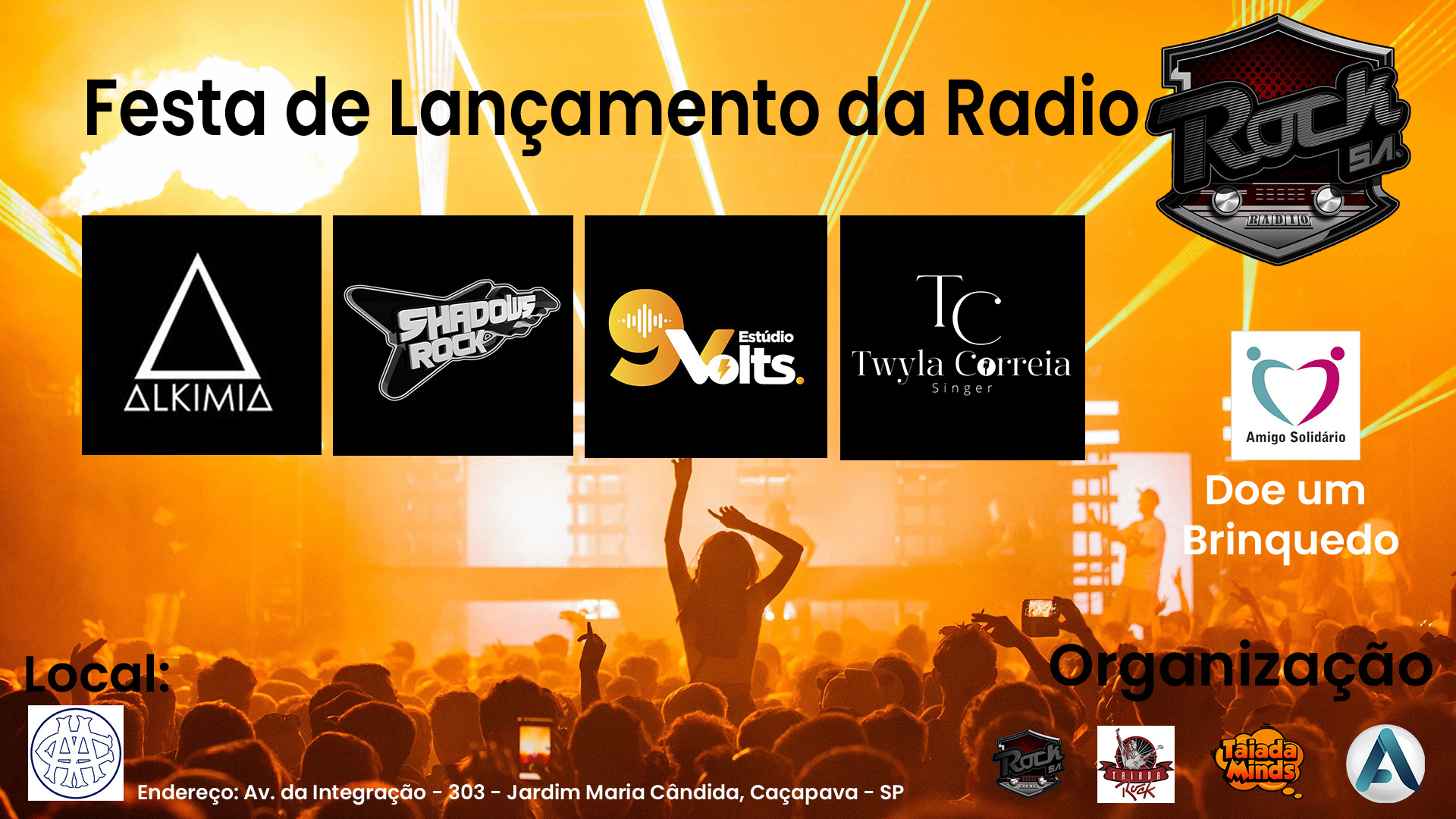 Festa de lançamento da Radio Rock SA