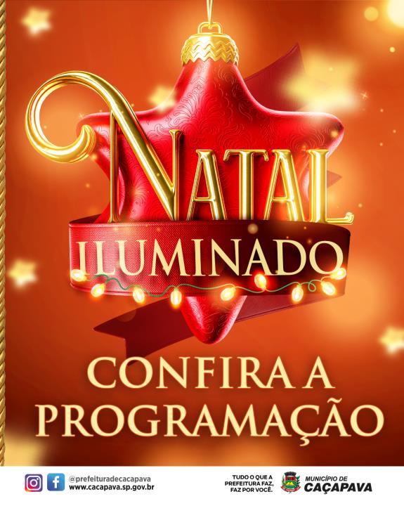 Natal de Caçapava e chegada de Papai Noel