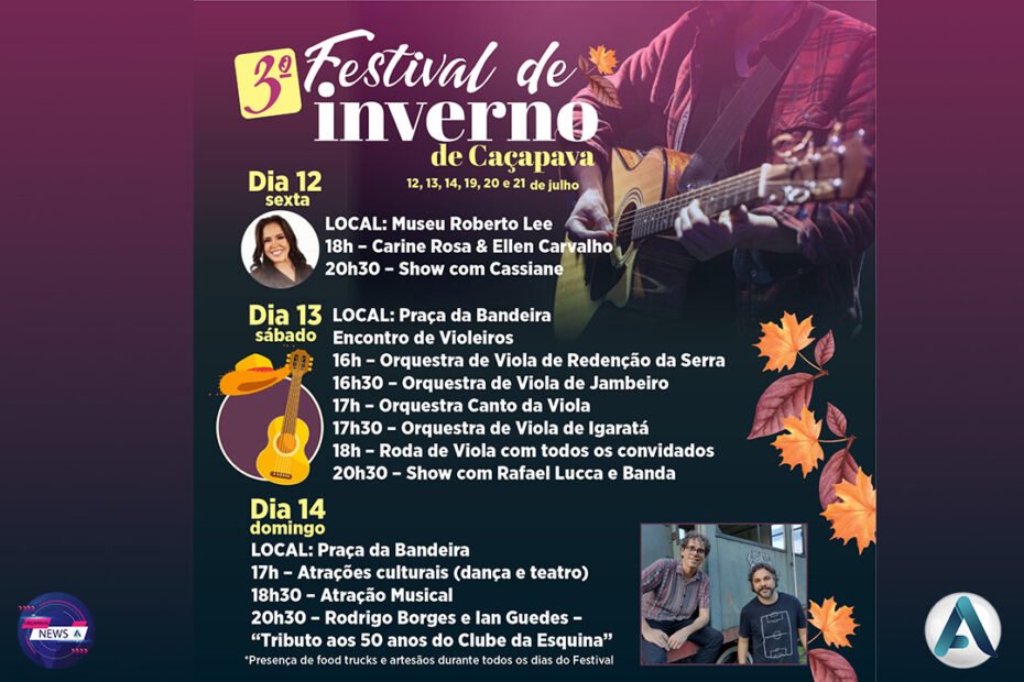 Festival de Inverno de Caçapava 2024 com Programação Diversificada