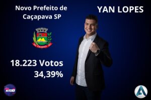 YAN LOPES eleito Prefeito de Caçapava