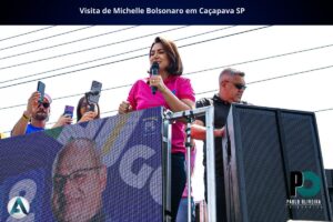 Michelle Bolsonaro em Caçapava SP