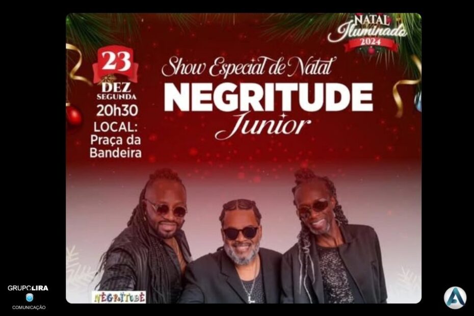 Negritude Junior faz show no Natal Iluminado de Caçapava