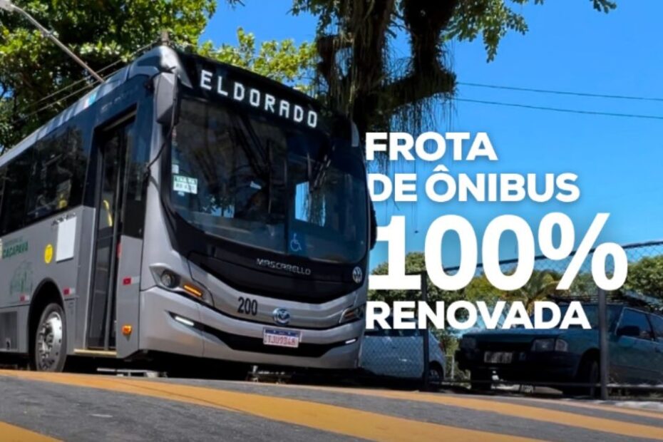 Caçapava alcança 100% de renovação da frota de ônibus e moderniza transporte público