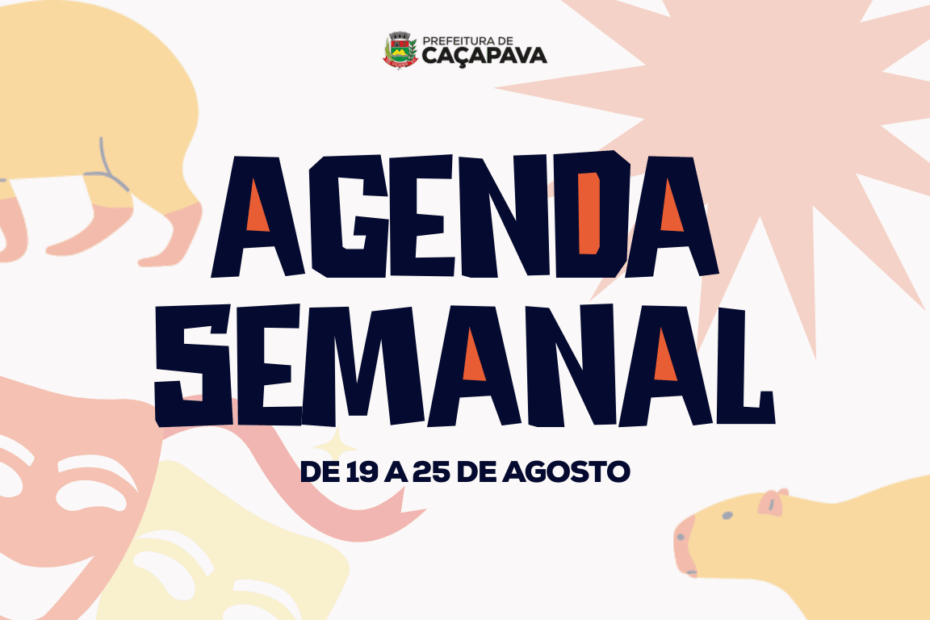 Agenda semanal De 19 a 25 de agosto