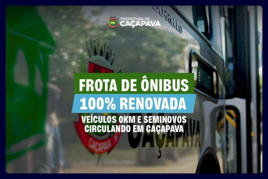 Caçapava renova 100% da frota de ônibus municipais