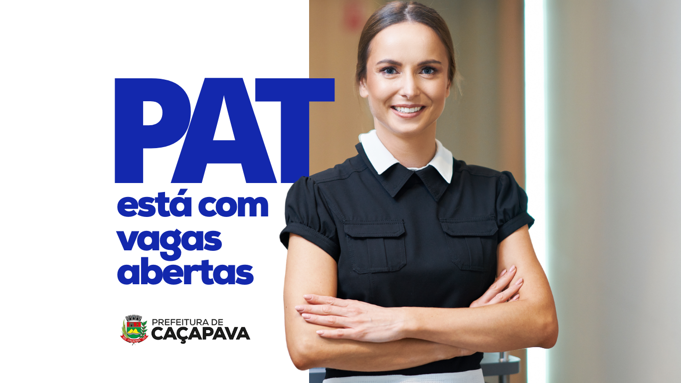 PAT de Caçapava anuncia 50 vagas de emprego, incluindo 6 para PCD