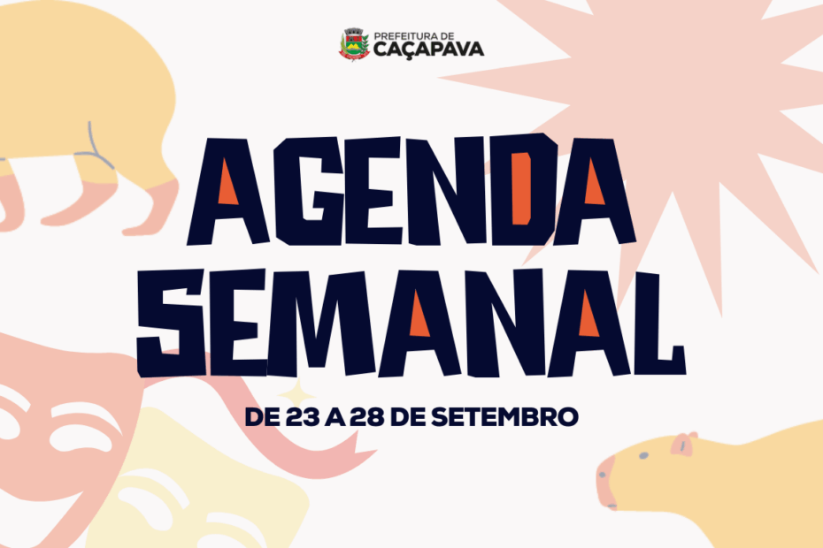 Agenda semanal de 23 a 28 de setembro