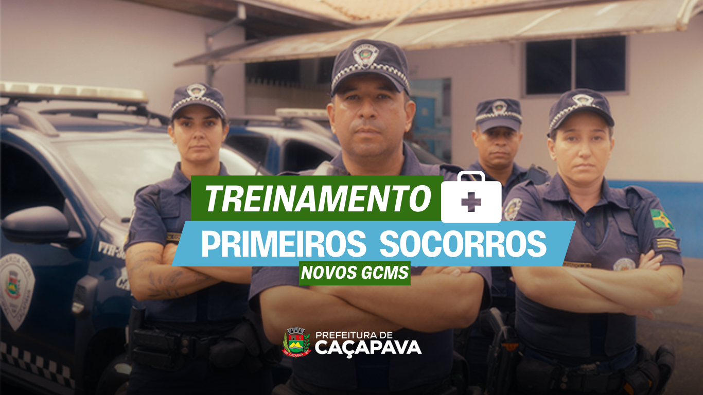 GCMs de Caçapava participam de treinamento de primeiros socorros