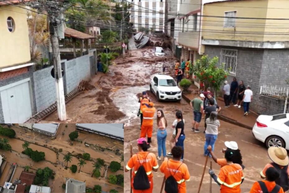 Tragédia em Minas Gerais: temporal deixa mortos, desaparecidos e cenário de devastação em Ubá e Juiz de Fora
