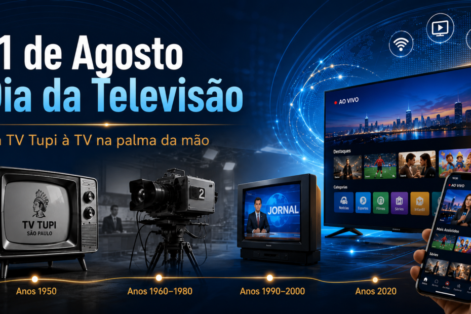 Dia da Televisão: da TV Tupi à TV na palma da mão