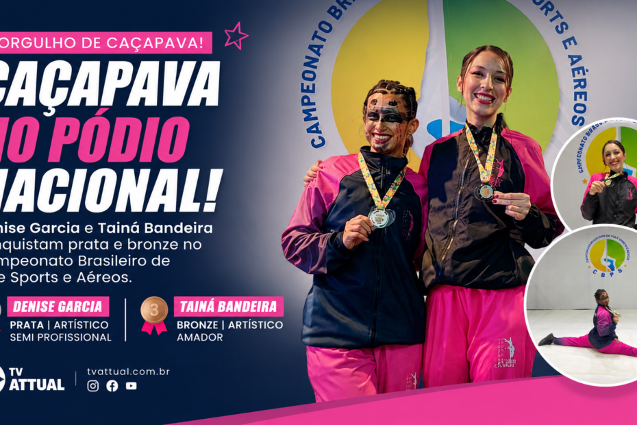 Caçapavenses conquistam prata e bronze no Campeonato Brasileiro de Pole Sports